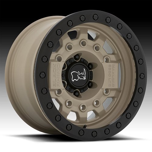 Black Rhino Avenger Beadlock Desert Sand Custom Truck Wheels 1